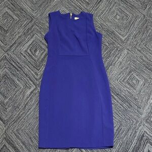 Calvin Klein Elegant Blue Sleeveless Zip Back Dress